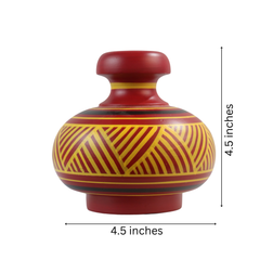 Colorful handmade flower vase with toxin-free paint finish