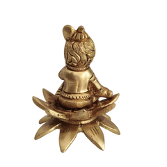 Bala Krishna (Baby Krishna) Seated on a Lotus - The Divine Butter Thief (Makhan Chor)