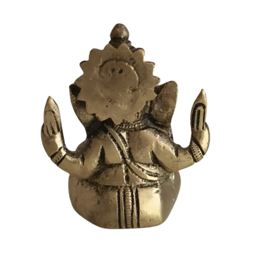 Brass Lord Ganesha Idol - Remover of Obstacles Brass Ware