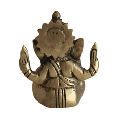 Brass Lord Ganesha Idol - Remover of Obstacles Brass Ware