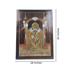 Rosewood Inlay Masterpiece – Lord Balaji Portrait Frame