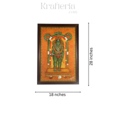 Kerala Mural Painting Of Guruvayarappan Paintings