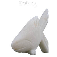 Marble Fish Showpiece – Elegant Tabletop Decoration