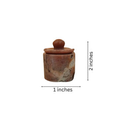 Handcrafted Marble Container – Stylish Storage Jar Marble Soft Stone