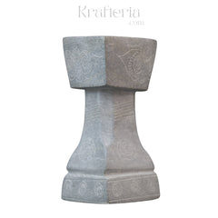 Traditional Soft Stone Diya Pair – Temple & Festival Decor