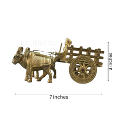 Premium Brass Bullock Cart – Ideal for Gifting & Collectors