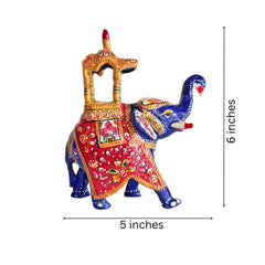 Hand-Painted Ambari – Intricate Decorative Artwork Metal Decorative