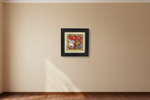 Traditional Cowherd with Bulls - Cheriyal Folk Art Painting Cheriyala Painting