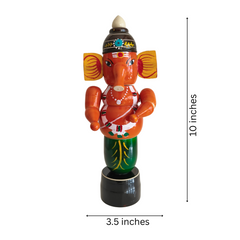 Traditional Etikoppaka Lacquerware - Lord Ganesh Statue