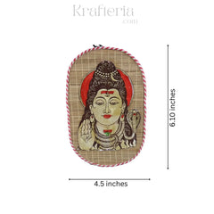 Lord Shiva Bamboo Wall Decoration – Handmade Spiritual Art Sargaalaya