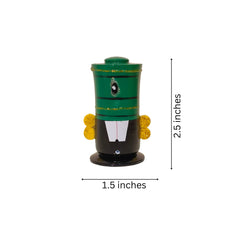 Etikoppaka Miniature Lord Venkateswara Namam Idol Set - Modern Cylindrical Style Etikoppaka Lacquerware