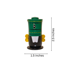 Etikoppaka Miniature Lord Venkateswara Namam Idol Set - Modern Cylindrical Style