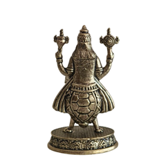 Handcrafted Brass Kurma Avatar Idol – Vishnu Tortoise Form Statue for Puja & Home Decor