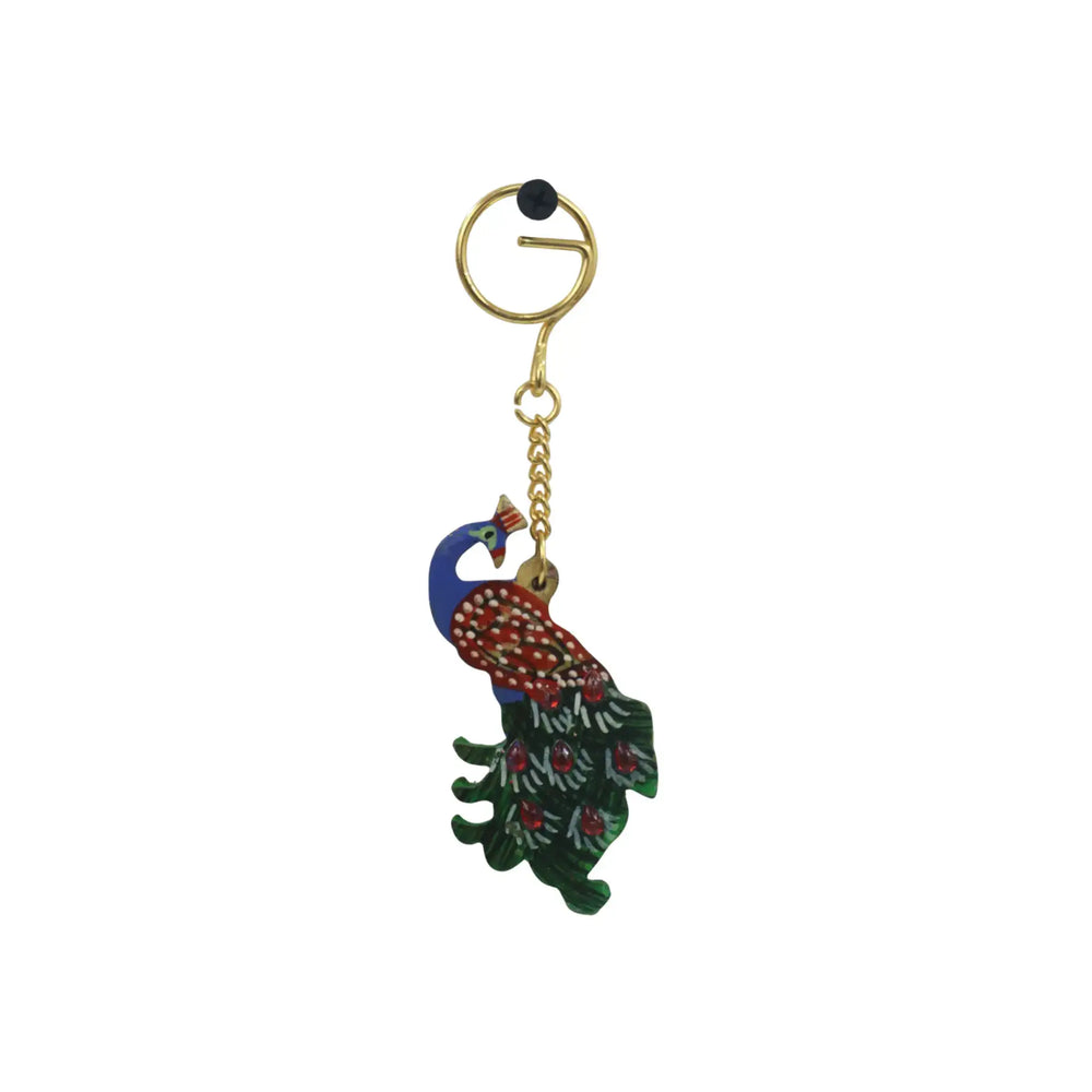 Hand-Carved Wooden Key Chains from Jaipur Accessories