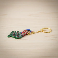 Hand-Carved Wooden Key Chains from Jaipur Accessories