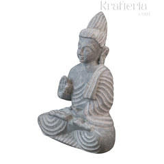Peaceful Buddha Figurine – Soft Stone Decorative Idol