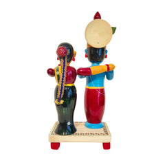 Etikoppaka Radha Krishna Wooden Idol Set Etikoppaka Lacquerware