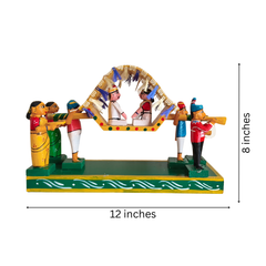 The Bridal Journey - Kondapalli "Pelli Pallaki" Doll Showpiece