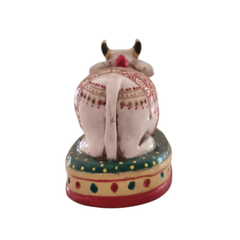 Handcrafted Nandhi Statue | Vibrant Hand-Painted Spiritual Decor
