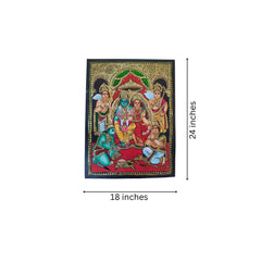 Thanjavur Style Seetha Rama Painting – Classic Cultural Decor