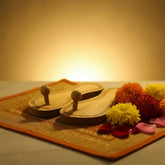 Traditional Wooden Paadukalu – Handcrafted for Pooja Ceremonies Accessories