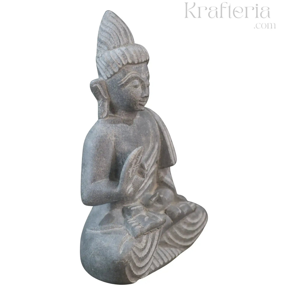 Peaceful Buddha Figurine – Soft Stone Decorative Idol belur shanker