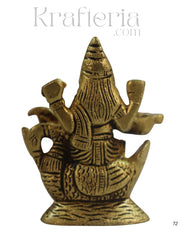 Brass Goddess Saraswathi Idol for Spiritual and Educational Spaces