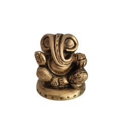 Brass Ganesha Idol: Remover of Obstacles and Bringer of Fortune Brass Ware