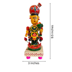 Graceful Etikoppaka Goddess Lakshmi – Wooden Idol of Auspiciousness Etikoppaka Lacquerware