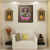 Beautiful Laxmi Devi Thanjavur Painting – Timeless Indian Craft