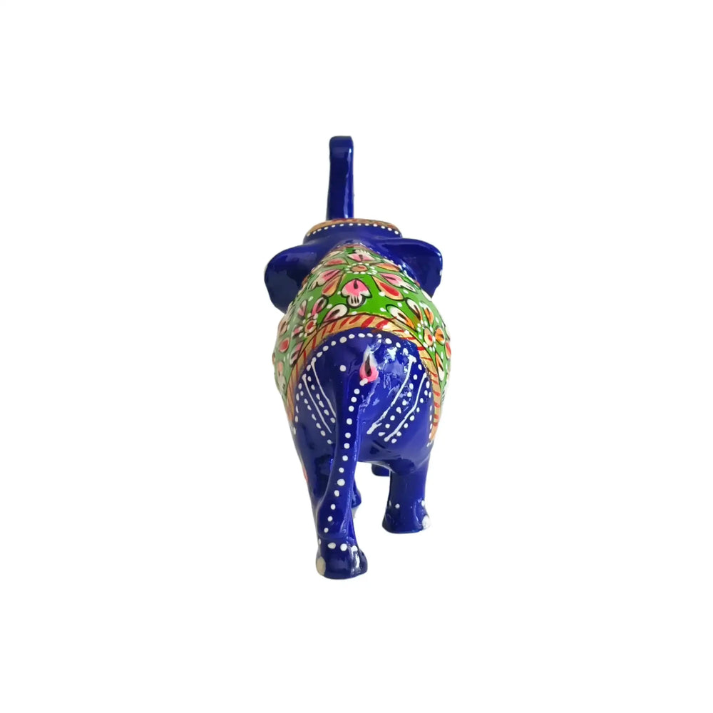 Royal Meenakari Elephant – Handcrafted Symbol of Prosperity and Artistry Metal Home Decorates