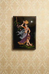 The Village Lady with Water Pot - Nirmal Painting Paintings