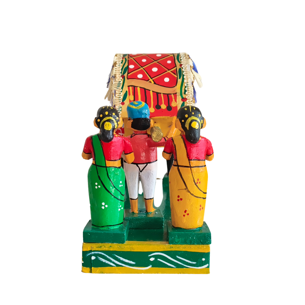 The Bridal Journey - Kondapalli "Pelli Pallaki" Doll Showpiece Kondapalli Lacquerware