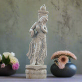 Apsara Sculpture – Graceful Celestial Dancer in Stone