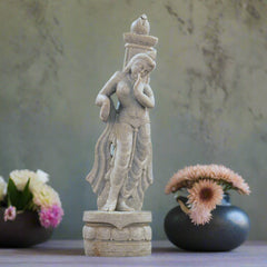 Apsara Sculpture – Graceful Celestial Dancer in Stone