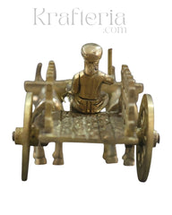Premium Brass Bullock Cart – Ideal for Gifting & Collectors