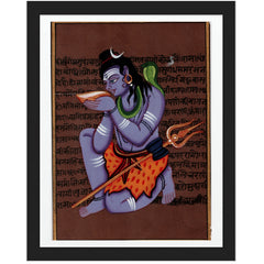 Lord Shiva A Divine Miniature Painting
