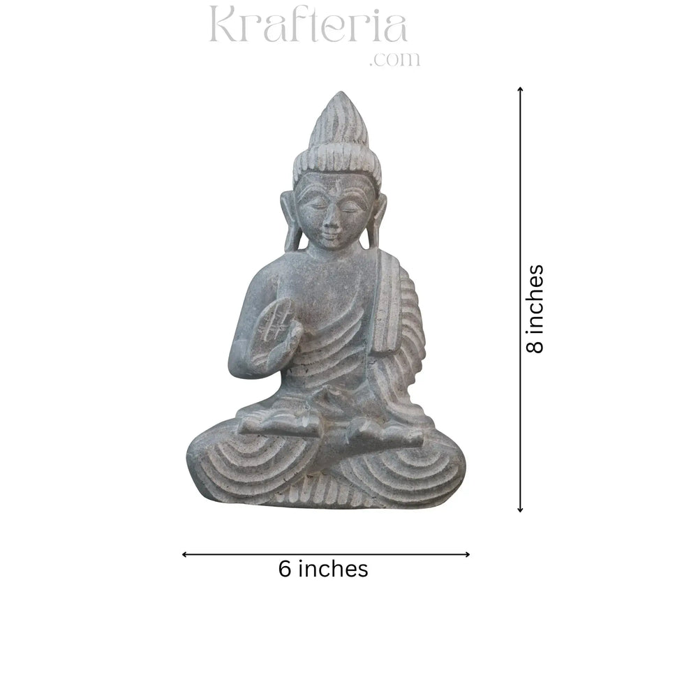 Peaceful Buddha Figurine – Soft Stone Decorative Idol belur shanker