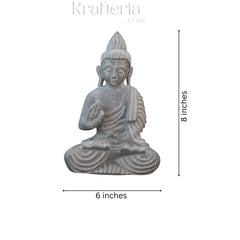 Peaceful Buddha Figurine – Soft Stone Decorative Idol