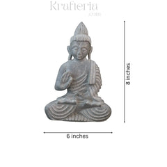 Peaceful Buddha Figurine – Soft Stone Decorative Idol belur shanker