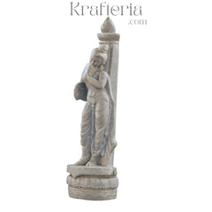 Apsara Sculpture – Graceful Celestial Dancer in Stone