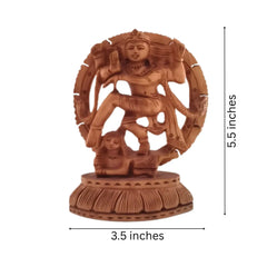 Intricately Carved Wooden Nataraja | Lord Shiva Cosmic Dance Statue maruthi handicrafts