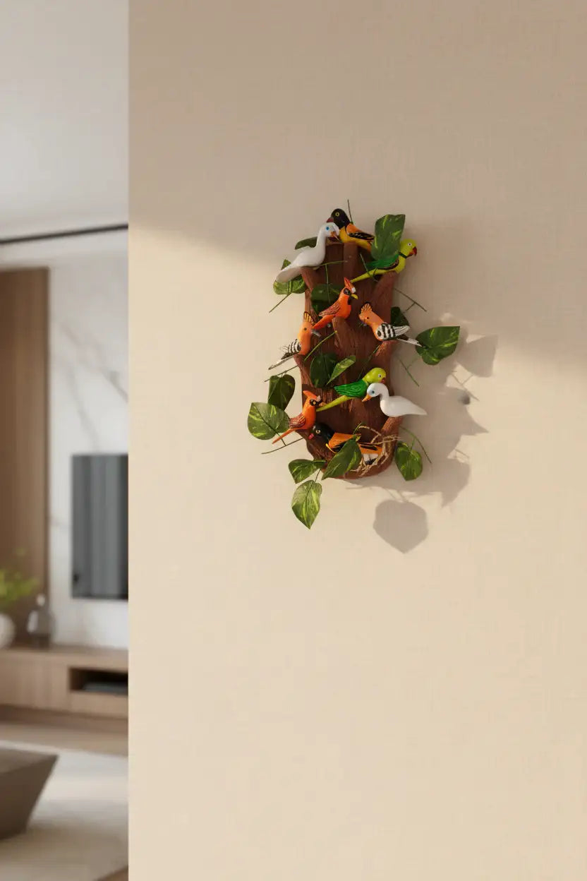 Nirmal Tree of Birds Wall Décor – Folk Art from Telangana Wooden Toy