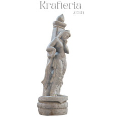 Apsara Sculpture – Graceful Celestial Dancer in Stone
