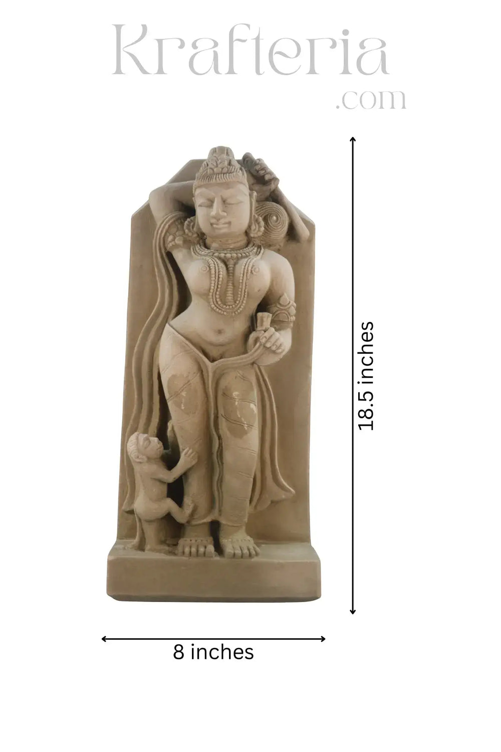 Mother and Child - A Posture of Khajuraho sculpture Sand Stone