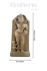 Mother and Child - A Posture of Khajuraho sculpture Sand Stone