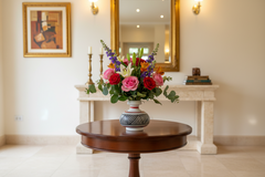 Traditional Indian handcrafted flower vase with safe colors