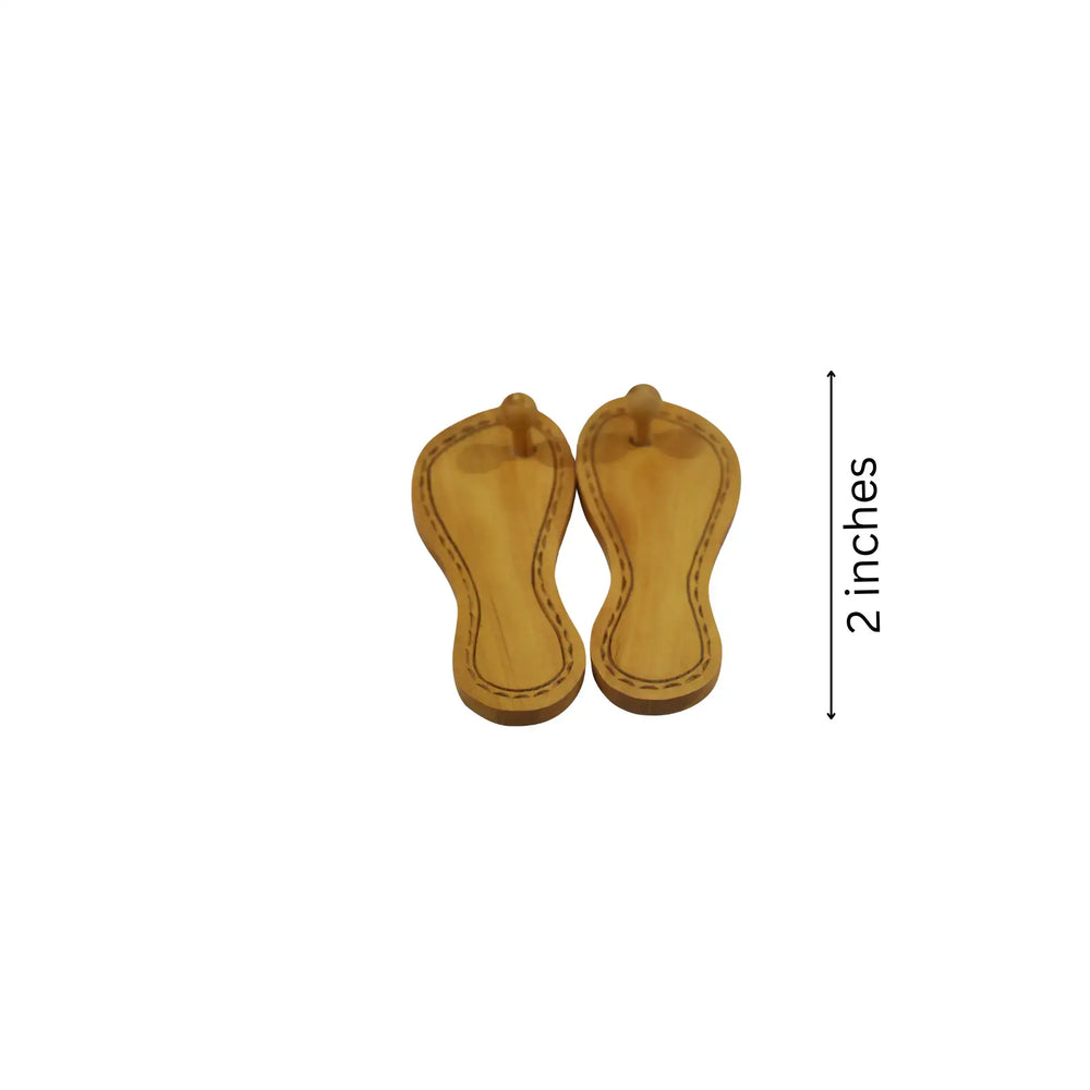 Traditional Wooden Paadukalu – Handcrafted for Pooja Ceremonies Accessories