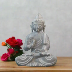 Peaceful Buddha Figurine – Soft Stone Decorative Idol belur shanker