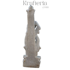 Apsara Sculpture – Graceful Celestial Dancer in Stone